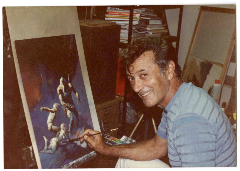 Illustration for article titled Frank Frazetta Like You've Never Seen Him Before!